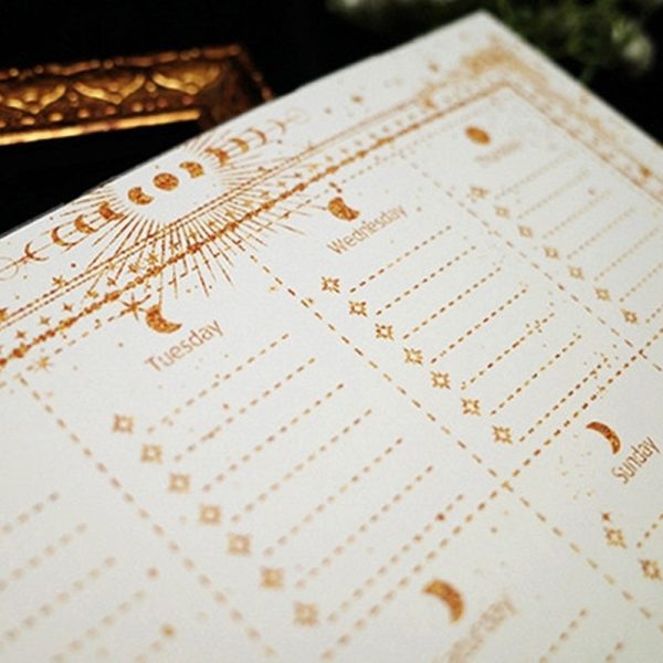 Libet - A5 Moon Weekly Memo Notepad on Sale - Image 3