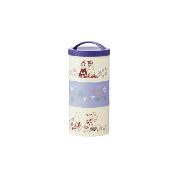 Moomin - Skater Round Three-tier Lunch Box For Cheap