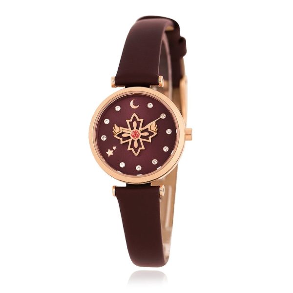 Saint Tail x Clue - Saint Wing Leather Watch - Purple Discount - Image 2