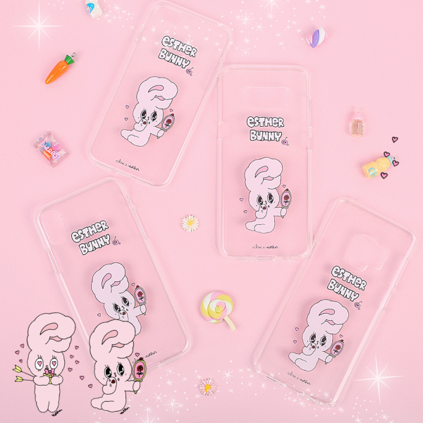 Clue X Esther Bunny - Clear Phone Case for iPhone 7 8 Online Sale - Image 4