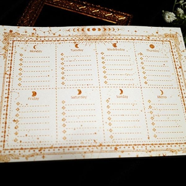 Libet - A5 Moon Weekly Memo Notepad on Sale - Image 2